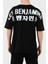 Logo Baskılı Oversize Fit Pamuklu Bisiklet Yaka T Shirt Erkek T Shirt LB25SSUNLMUOT 3