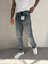 Erkek Basic Baggy Pantolon - Indigo 2