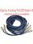 Amfi Rca Kablosu - El Yapımı %100 Bakır Parazit Yapmaz - 2 Giriş 4 Çıkış Anfi Rca Kablosu - 5 Metre 2