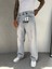 Relax Fit Yırtık Detaylı Baggy Pantolon - Buz Mavi 1
