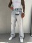 Relax Fit Yırtık Detaylı Baggy Pantolon - Buz Mavi 2