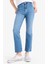 Crop Flare Fit Yüksek Bel Bilek Boy Jean Yıkamalı Pantolon E8018AX25SM 1