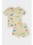 Erkek Bebek Pijama Takımı Desenli Kısa Kollu Penye Üst Beli Lastikli Şort E9607A525SM 4