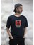 Pink Floyd Müzik Grubu Baskılı Bisiklet Yaka Oversize Lacivert Tişört T-Shirt 1