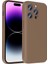 Apple iPhone 14 Pro Kılıf Kamera Korumalı Kartlık Hazneli Bbs Vitra Kapak - Kahverengi 1