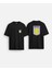 Aston Villa Futbol Takımı Baskılı Bisiklet Yaka Oversize Siyah Çift Taraflı Tişört T-Shirt 1