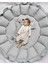 Babynest Organik Kumaş Gri Açılır - Kapanır Oyun Minderi Jaju-Babynest Bebek Yatağı Bebek Yuvası 3
