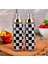 2’li Dama Desenli Yağlık Seti, Gold Kapak, 550 ml, Siyah Beyaz, Şık ve Kullanışlı 1
