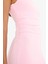 Bodycon Vücudu Saran Kayık Yaka Kısa Kollu Maxi Yazlık Elbise F5363AX25SM 4