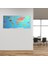 E- Bulurum Buffer® Renkliatlas Dünyaharitası Manyetik Yapıştırıcı Gerektirmeyen Duvar Stickerı 118 cm * 56 cm 1