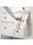 Asılabilir Bebek Bezi Torbası 30X52X22 cm Ikea Bez Toplama Cebi Düzenleyici Polyester Torba Beyaz 1