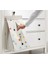 Asılabilir Bebek Bezi Torbası 30X52X22 cm Ikea Bez Toplama Cebi Düzenleyici Polyester Torba Beyaz 3