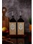 500 ml Ahşap Stantlı Premium Serisi Amber Renkli Zeytinyağı Şişesi ve Ayçiçek Yağı Şişesi Set 2