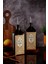 500 ml Ahşap Stantlı Premium Serisi Amber Renkli Zeytinyağı Şişesi ve Ayçiçek Yağı Şişesi Set 5