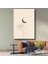 Ay Tutulumu - Minimalist El Çizimi Kanvas Tablo 1