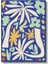 Matisse Esintili Desenler - Mavi Zeminde Organik Formlar Kanvas Tablo 2