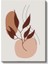 Botanik Harmoni - Minimalist Yaprak Desenleri Kanvas Tablo 2