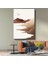 Toprak Tonları - Ay Işığında Dağ Siluetleri Minimalist Kanvas Tablo 1