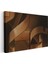 Bronz Geometri - Modern 3D Formlar Kanvas Tablo 3