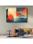 Geometrik Soyutlama - Turuncu ve Mavi Tonlarda Minimalist Kompozisyon Kanvas Tablo 1