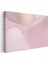 Pembe Soyut - Yumuşak Geçişli Minimalist Formlar Kanvas Tablo 3