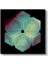 Geometrik Küp Illüzyon - Neon Renkli 3D Tasarım Kanvas Tablo 2