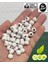 Ekonomik Paket 1 Kilo 10MM Ahşap Boncuk - Beyaz - ( Ort - 2500-3000 Adet ) 1