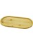 Renkli oval ahşap bambu yağdanlık altlığı 12x23cm, doğal ve şık tasarım 1