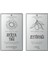 İki adet gümüş renkli 11x6,6 cm etiket, 0-99 ml, şık ve kullanışlı tasarım 1