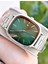 Gümüş Renk Yeşil Kadran Takvimli Erkek Kol Saati 1