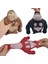 Squishy Goril Önleyici Gorilla 9 cm Sukuşi Maymun - Koyu Gri 4