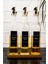 3'lü Cam Yağdanlık Seti, Ahşap Stantlı, Gold Kilitli, 500 ml, Turuncu, 4 Parça 1