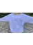 Oversize Beyaz Renk Lila Rengi Nakışlı Kadın Sweatshirt 3