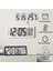 LCD Ekranlı Modern Tasarım Dijital Duvar Saati USB Pilli Zaman Tarih Sıcaklık Saat Gösterimi 2