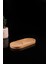 Doğal ahşap çiftli oval stand, yağdanlık ve sabunluk, 19x9 cm, kahverengi 2