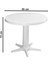 MT-GF206 Prima Luce Plastik Yuvarlak Bahçe Balkon Masa Ø85 cm 2