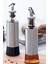 Gri metal gövdeli, 300 ml sızdırmaz yağdanlık, modern tasarım, 2'li set 5