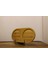 Bambu oval yağdanlık altığı, doğal şıklık, 19x10 cm, kahverengi, 10 ml, tek parça 1