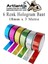 Renkli Hologram Bant 6 Renk 1 Paket 18MM x 3 Metre Yaldızlı Metalik Desenli Fosforlu Hologram Bant Hobi Tasarım 1