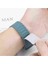 Apple Watch 4/5/6/7/8/se/9 38/40/41MM Series 10 42MM Uyumlu Askeri Desen Mıknatıslı Silikon Kordon 3