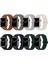 Apple Watch 4/5/6/7/8/se/9/10 42/44/45/46/49MM Uyumlu Askeri Desen Mıknatıslı Silikon Kordon 5