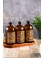 500 ml Amber Renkli Vintage Tasarımlı Ahşap Stantlı Zeytinyağı Şişesi, Sıvıyağ ve Sirke Şisesi 2