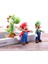 Süper Mario Kardeşler Anime Karakter Figür Oyuncak Seti Süper Mario Luigi & Dinozor Yoshi Bir Arada 2