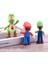 Süper Mario Kardeşler Anime Karakter Figür Oyuncak Seti Süper Mario Luigi & Dinozor Yoshi Bir Arada 3