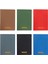 Menashop Metrashop Notes 13X21 cm Karton Kapaklı Iplik Dikişli Defter, 24 Yaprak, 6'lı Paket, Koyu Renkler 1