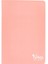 Menashop Metrashop Colors A4 60 Yaprak Kareli Defter, Pembe 1