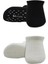 2'li Sneakers Kaymaz Basic Penye Çorap BS20103 Siyah Ekru 2