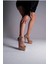 Kadın Taşlı Neon Platform Ince Topuklu Sandalet Gece Şıklığı Model 1
