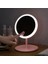 Dokunmatik Parlaklık Ayarlı Işıklı Makyaj Aynası, Table Lamp Makeup Mırror (Pembe Renk) 3
