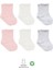 Basic Penye Soket Çorap 6'lı BS10101B Pembe Ekru Gri 1